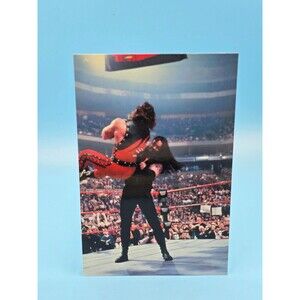 WWF THE UNDERTAKER AND KANE WRESTLEMANIA LIVE 4X6 WRESTLING PHOTOCARD #25